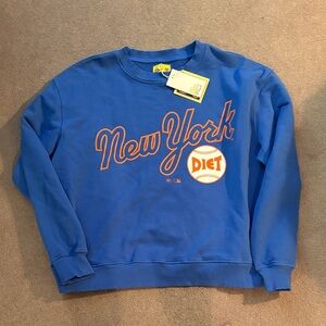 Blue New York Graphic Men's Sweatshirt